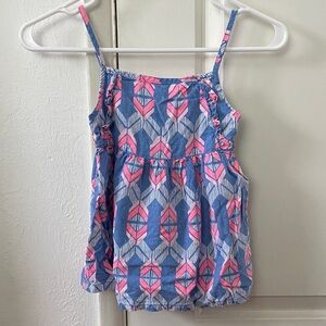 Carter's Blue and Pink Patterned tank